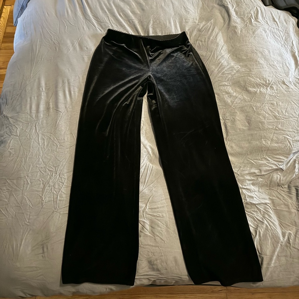 Max Studio Black Velvet Pants